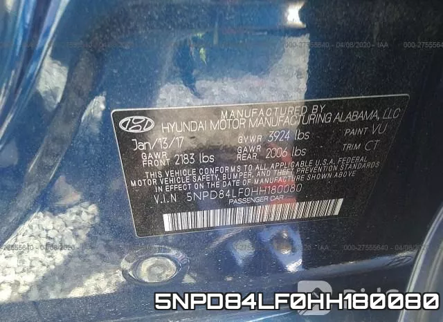 5NPD84LF0HH180080 фото 10