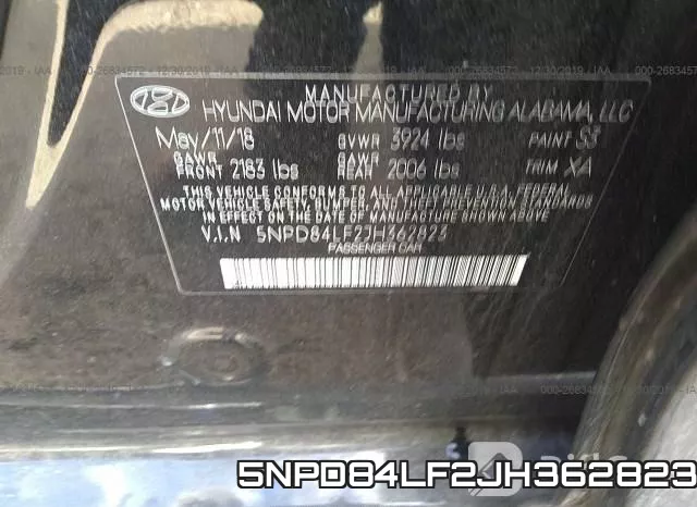 5NPD84LF2JH362823 фото 10