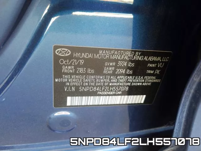 5NPD84LF2LH557078 фото 2