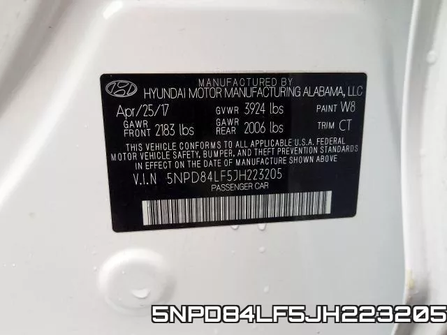 5NPD84LF5JH223205 фото 2