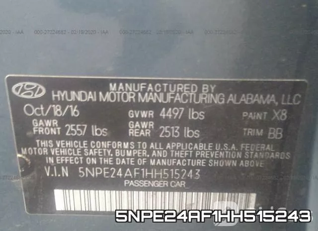 5NPE24AF1HH515243 фото 9