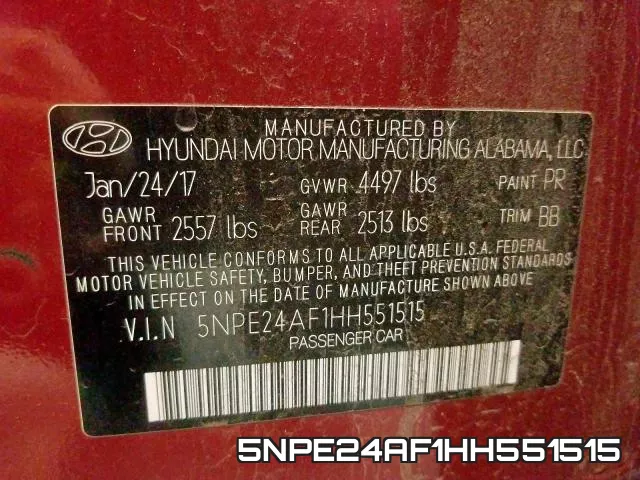 5NPE24AF1HH551515 фото 2