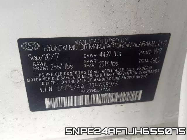 5NPE24AF7JH655075 фото 2