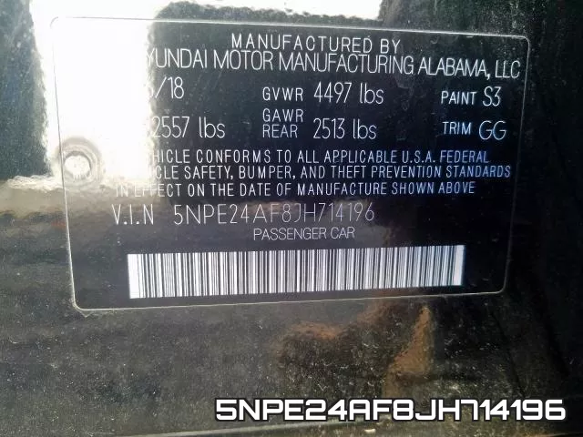 5NPE24AF8JH714196 фото 2