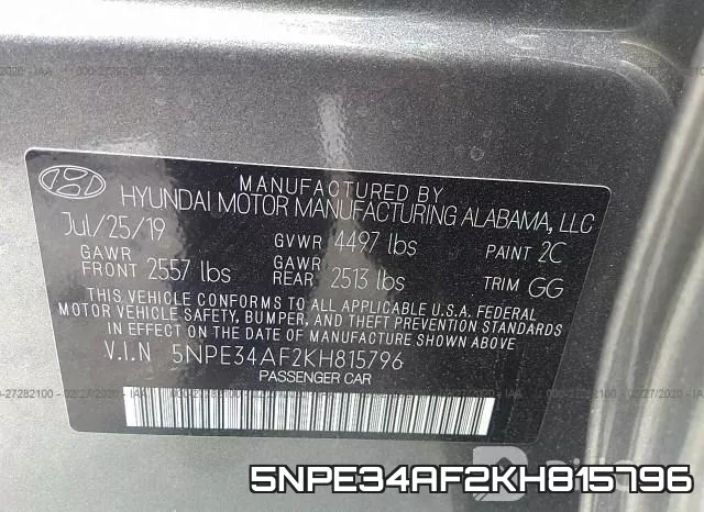 5NPE34AF2KH815796 фото 10