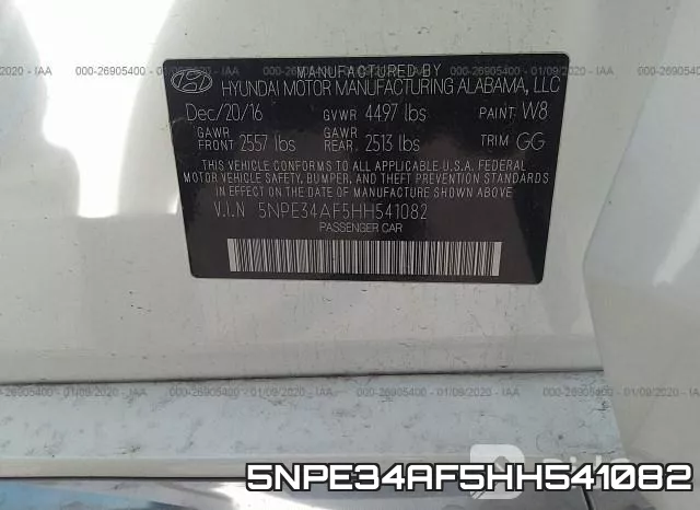 5NPE34AF5HH541082 фото 10