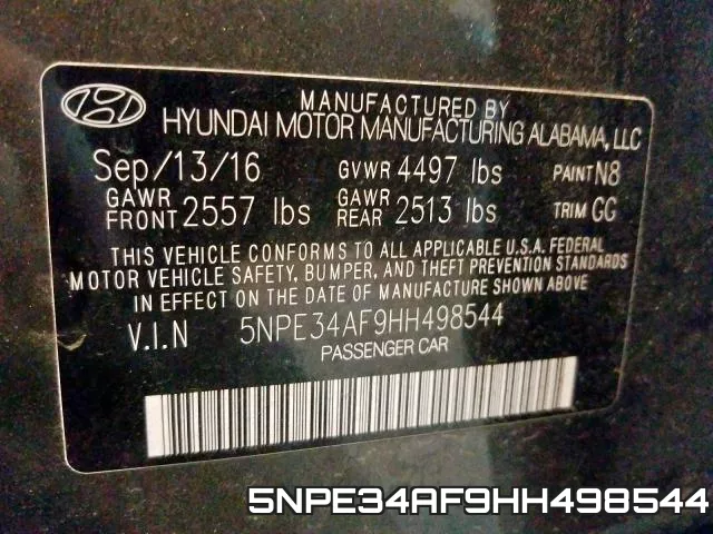 5NPE34AF9HH498544 фото 2