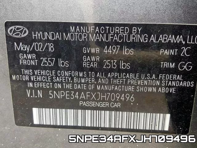 5NPE34AFXJH709496 фото 2