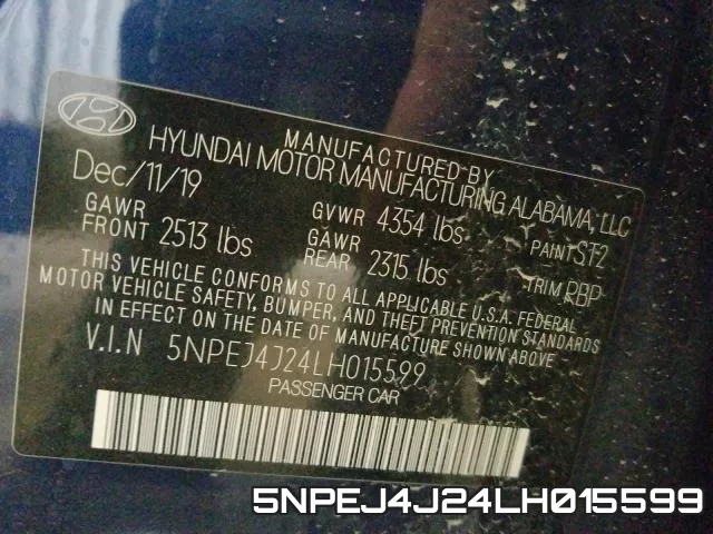 5NPEJ4J24LH015599 фото 2