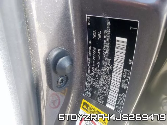 5TDYZRFH4JS269479 фото 2