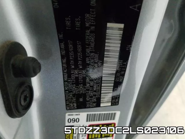 5TDZZ3DC2LS023106 фото 2