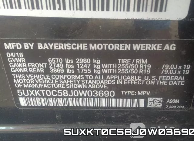 5UXKT0C58J0W03690 фото 10