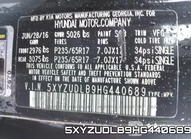 5XYZUDLB9HG440689 фото 10