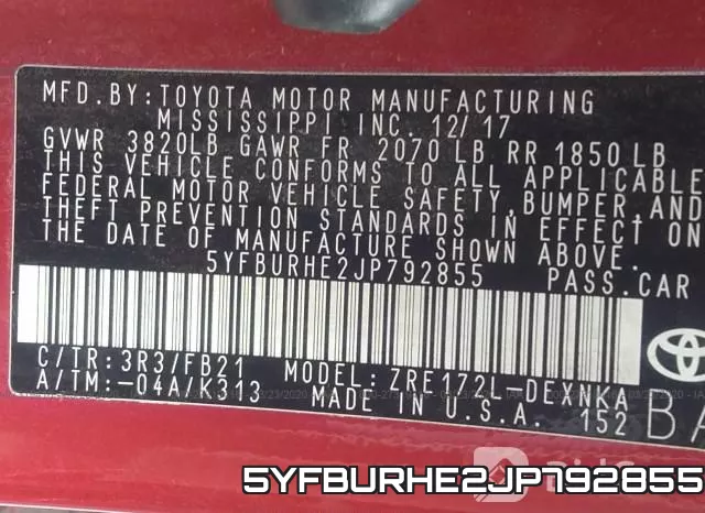 5YFBURHE2JP792855 фото 10