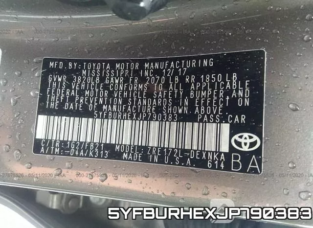 5YFBURHEXJP790383 фото 10