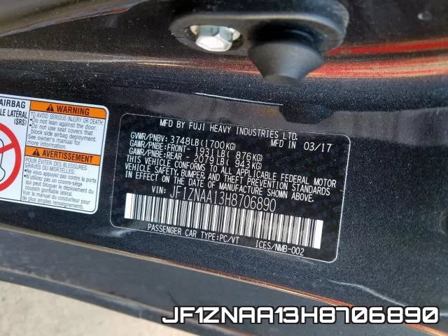 JF1ZNAA13H8706890 фото 2