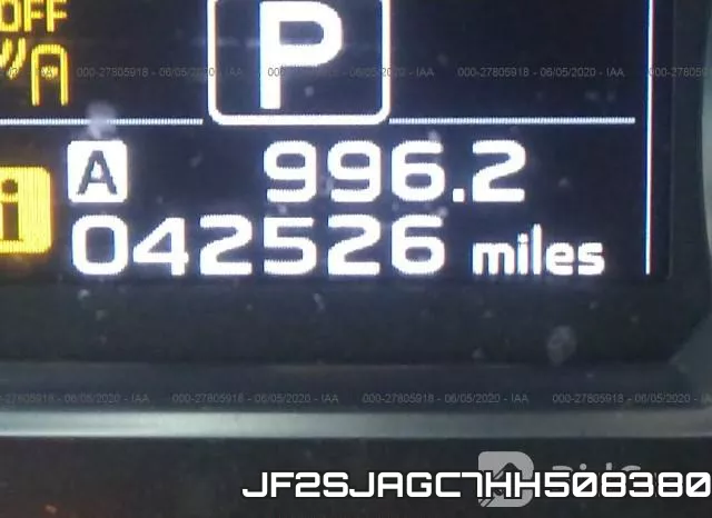 JF2SJAGC7HH508380 фото 8