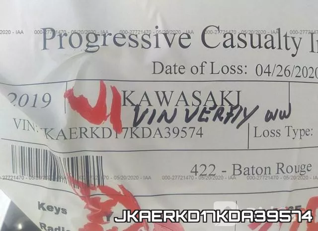 JKAERKD17KDA39574 фото 2