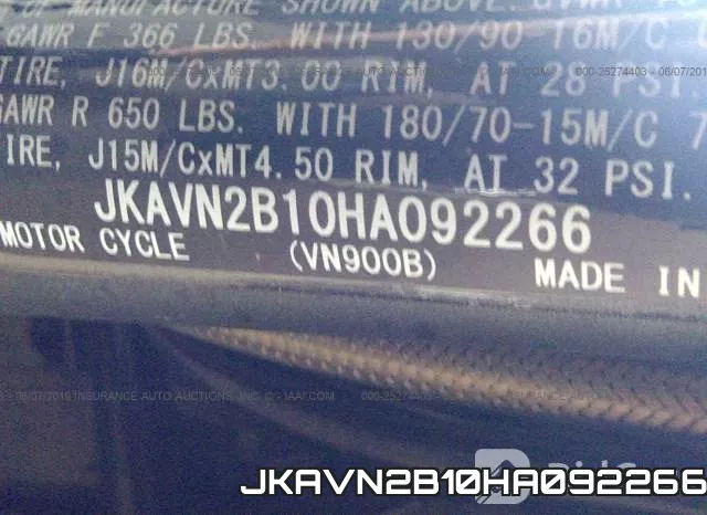 JKAVN2B10HA092266 фото 2