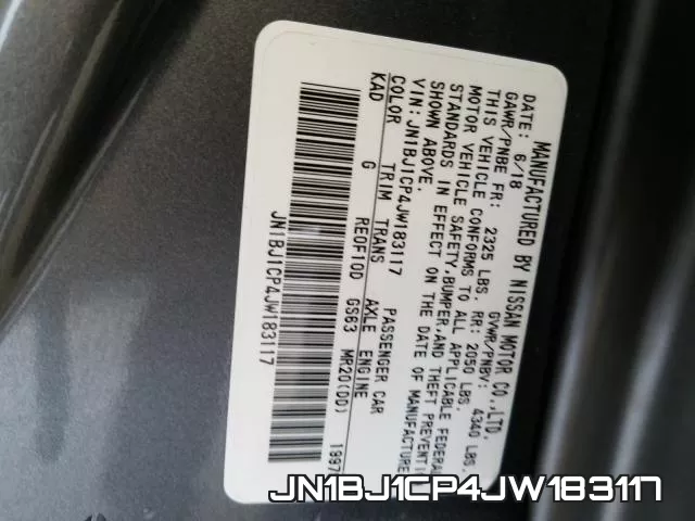 JN1BJ1CP4JW183117 фото 2