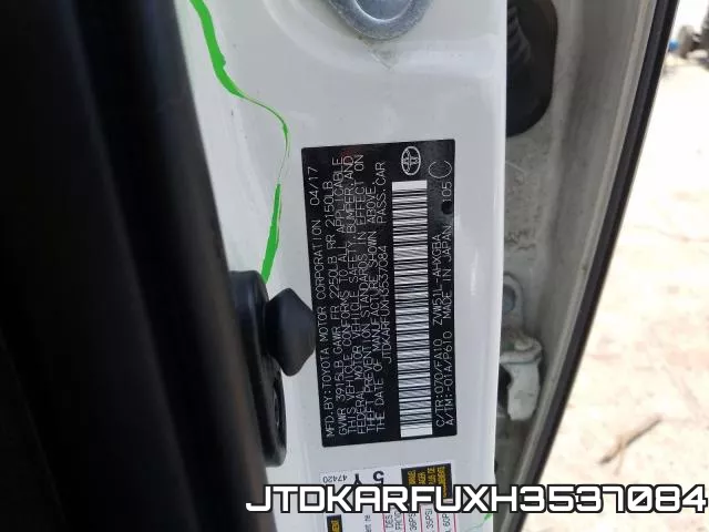 JTDKARFUXH3537084 фото 2