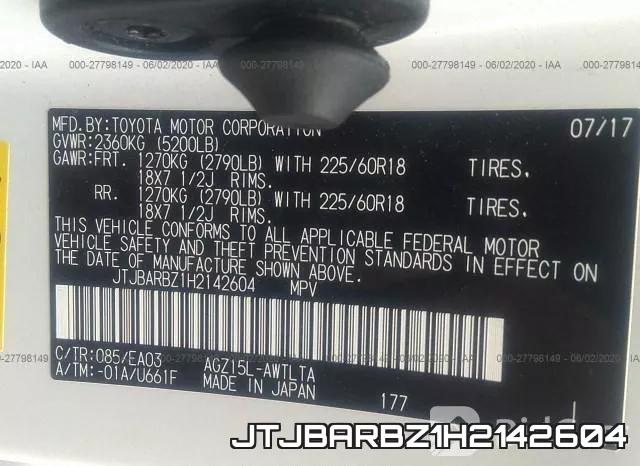 JTJBARBZ1H2142604 фото 10