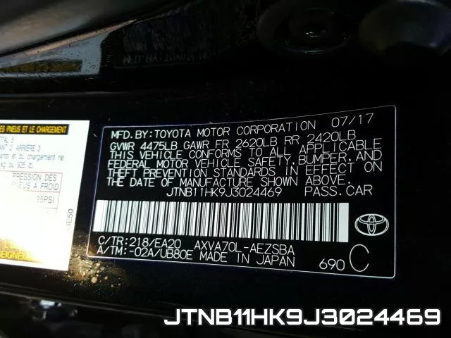 JTNB11HK9J3024469 фото 2
