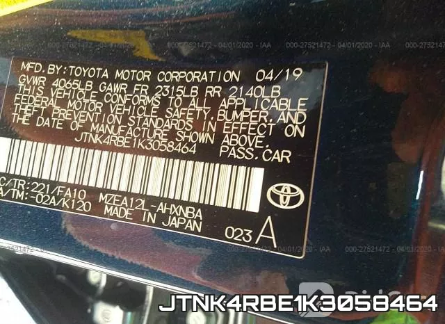 JTNK4RBE1K3058464 фото 10