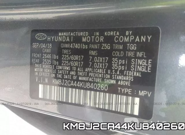 KM8J2CA44KU840260 фото 10