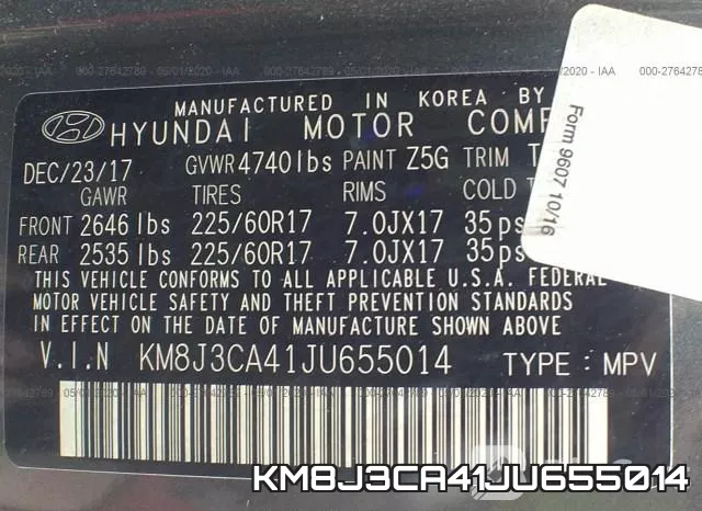 KM8J3CA41JU655014 фото 10