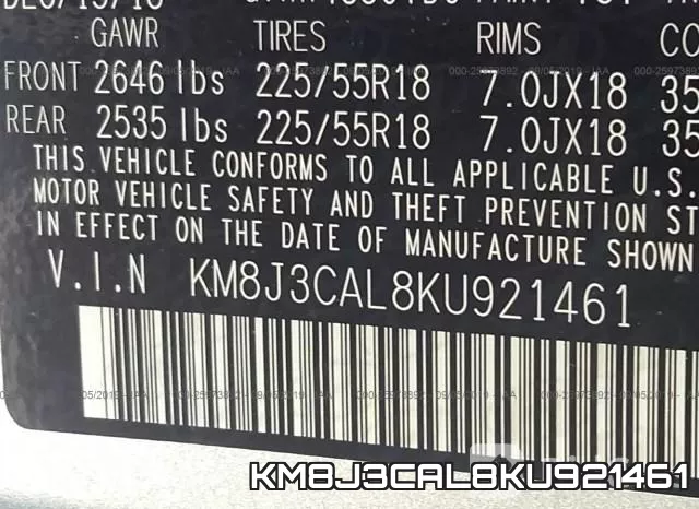 KM8J3CAL8KU921461 фото 10