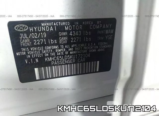 KMHC65LD5KU172104 фото 10