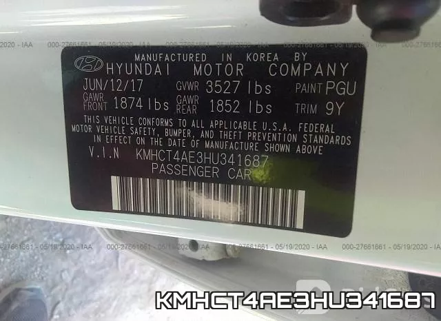KMHCT4AE3HU341687 фото 10