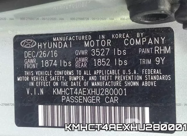 KMHCT4AEXHU280001 фото 10