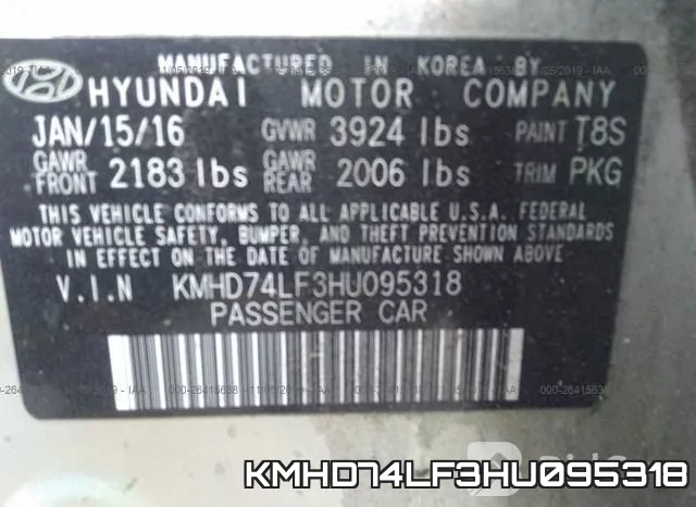 KMHD74LF3HU095318 фото 10