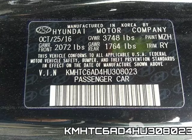 KMHTC6AD4HU308023 фото 10