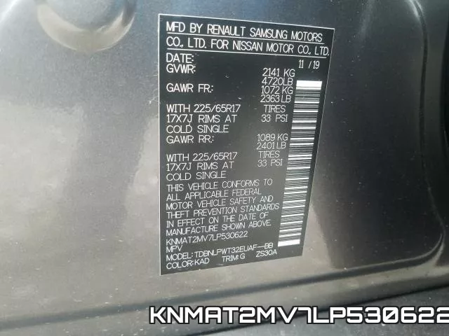 KNMAT2MV7LP530622 фото 2