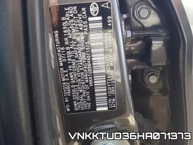 VNKKTUD36HA071373 фото 2