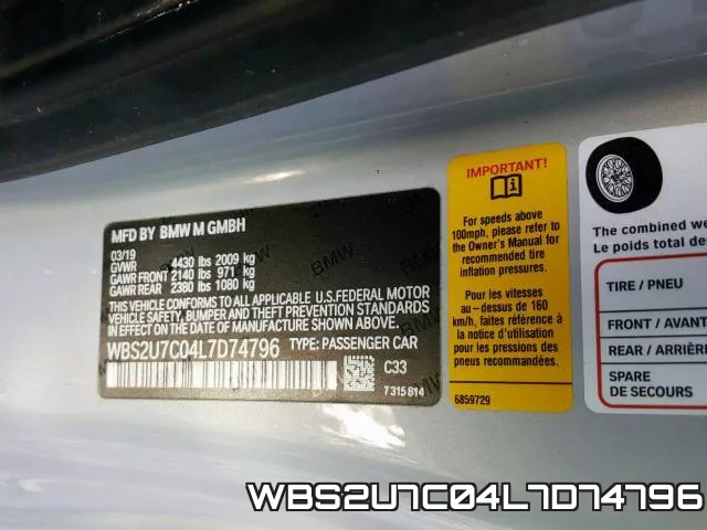 WBS2U7C04L7D74796 фото 2