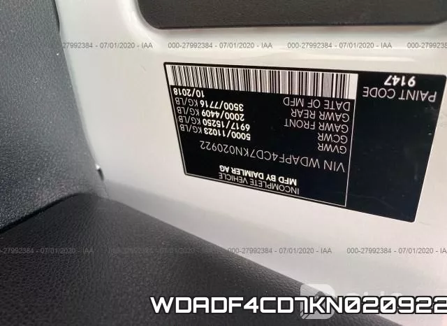 WDADF4CD7KN020922 фото 10
