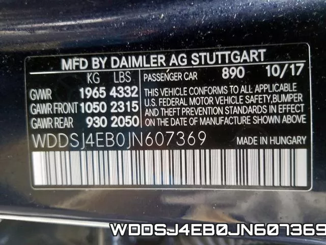 WDDSJ4EB0JN607369 фото 2