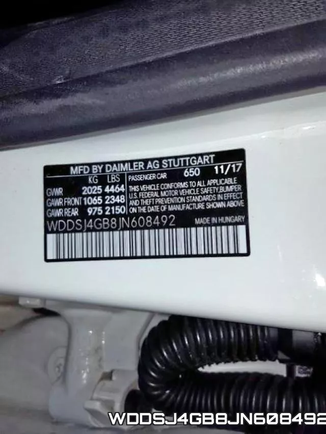 WDDSJ4GB8JN608492 фото 2