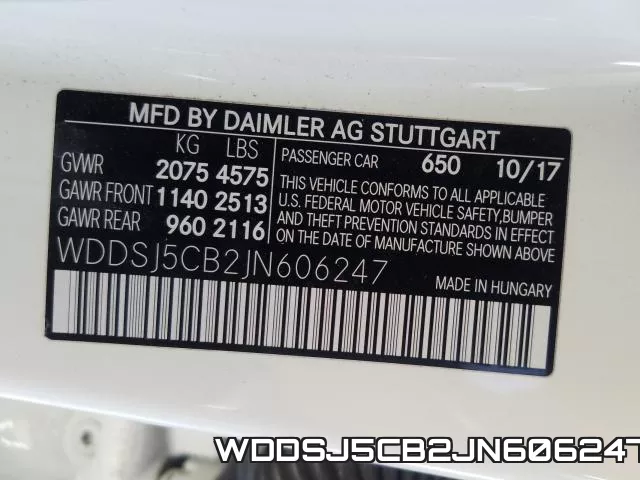 WDDSJ5CB2JN606247 фото 2