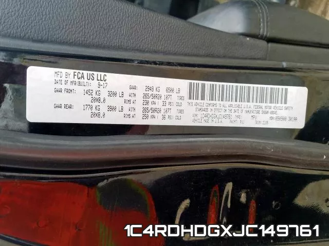 1C4RDHDGXJC149761 фото 2