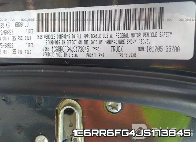 1C6RR6FG4JS173845 фото 10