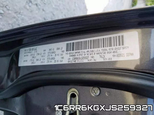 1C6RR6KGXJS259327 фото 2