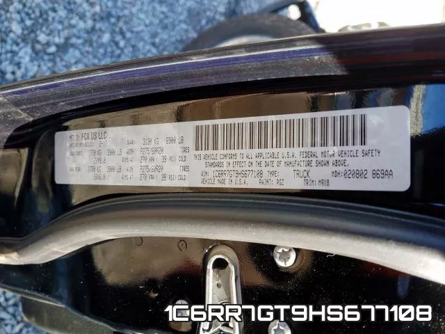 1C6RR7GT9HS677108 фото 2