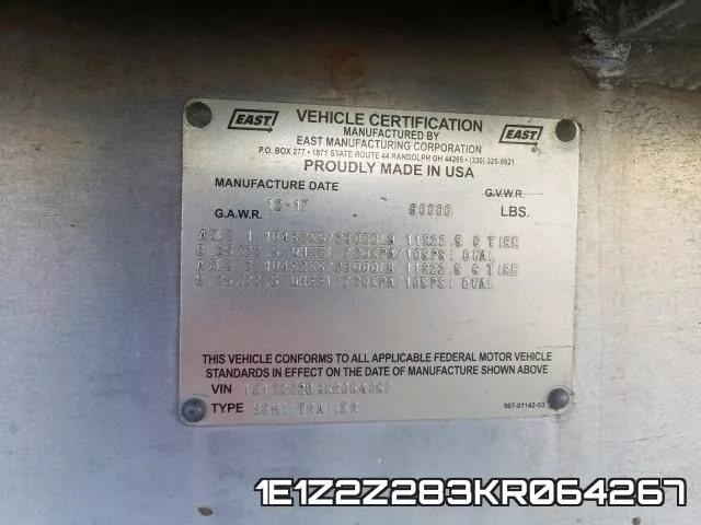 1E1Z2Z283KR064267 фото 2