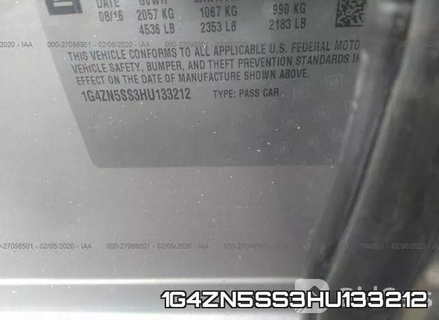 1G4ZN5SS3HU133212 фото 10