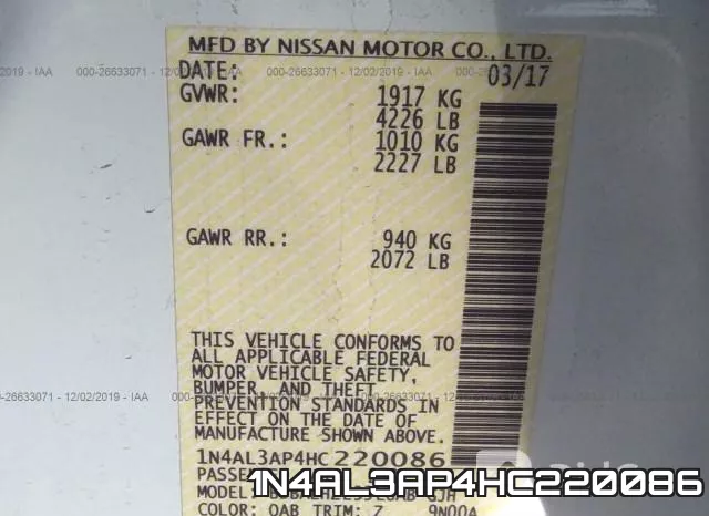 1N4AL3AP4HC220086 фото 10